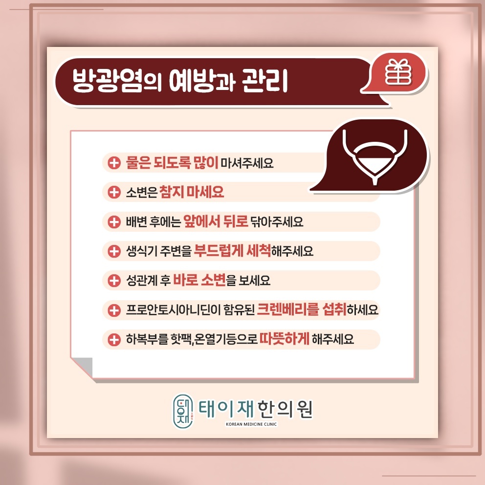 만성 방광염이 반복될 때 재발을 줄이는 생활 관리