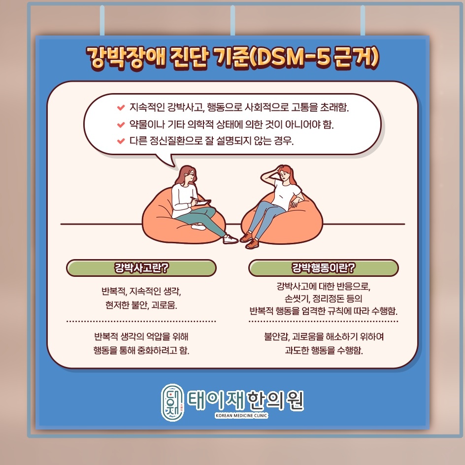 억누르기 어려운 불안으로 나타나는 강박증의 양상